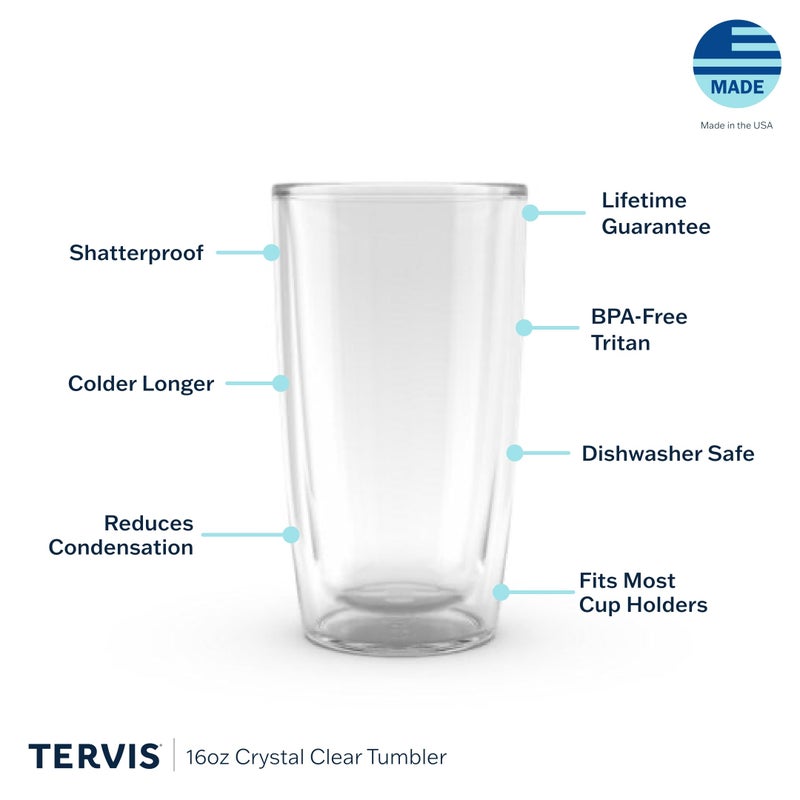 Tervis Made in USA Double Walled Kelly Ventura Insulated Tumbler Cup Keeps Drinks Cold & Hot, 16oz, Sorbet Stripe - Image 3